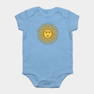 Sol de Mayo - Sun of May - clean design Baby Bodysuit